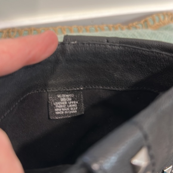 Vince Caputo studded, leather Moto boots, women's size 9 - Picture 8 of 9